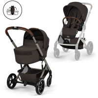 Візок Balios S 2 в 1 TPE Chocolate Brown (люлька складана)