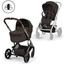 Balios S 2 in 1 stroller Chocolate Brown (foldable carrycot)