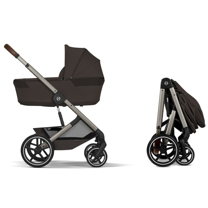 Коляска Cybex Balios S Lux Taupe 2 в 1 Chocolate Brown