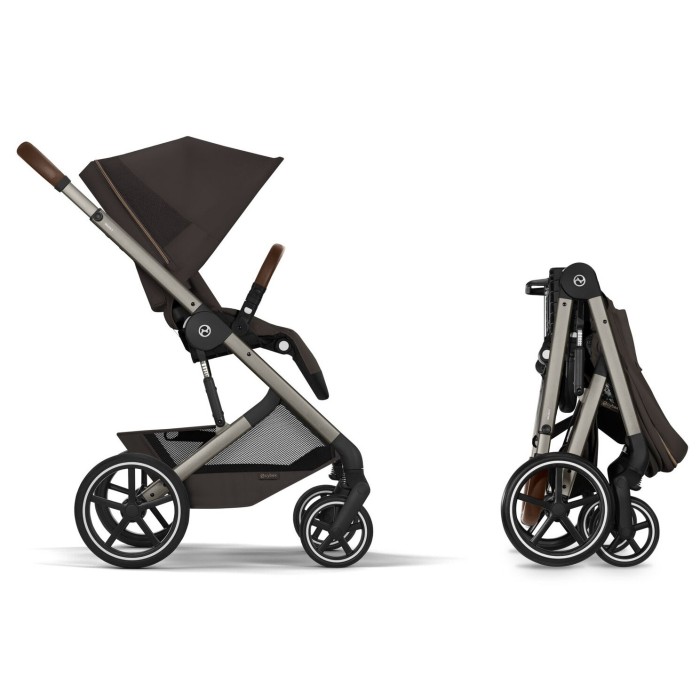 Коляска Cybex Balios S Lux Taupe 2 в 1 Chocolate Brown