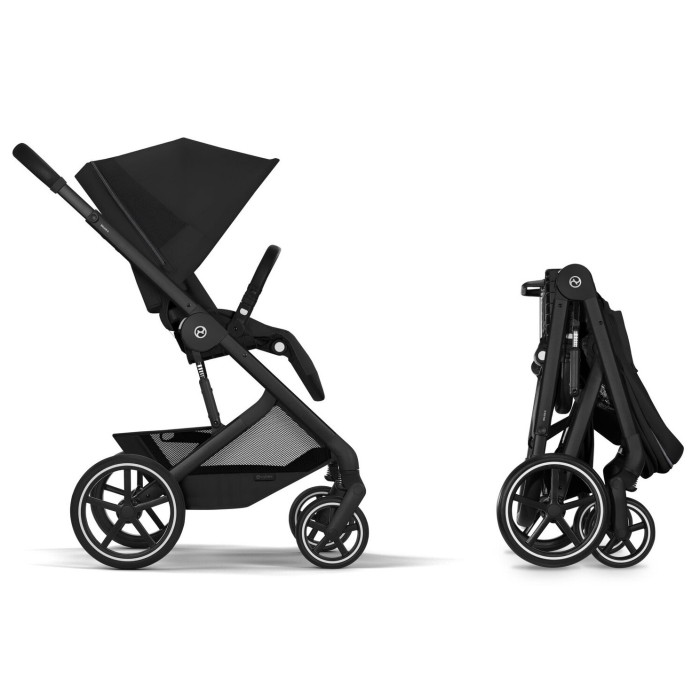 Коляска Cybex Balios S Lux Taupe 2 в 1 Moon Black (люлька складана)