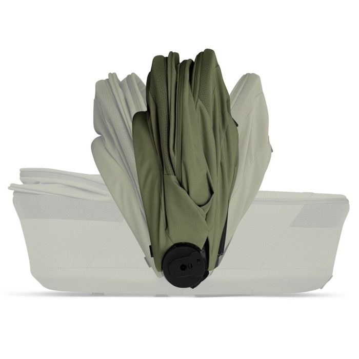 Коляска Cybex Balios S Lux Taupe 2 в 1 Moss Green (люлька складана)