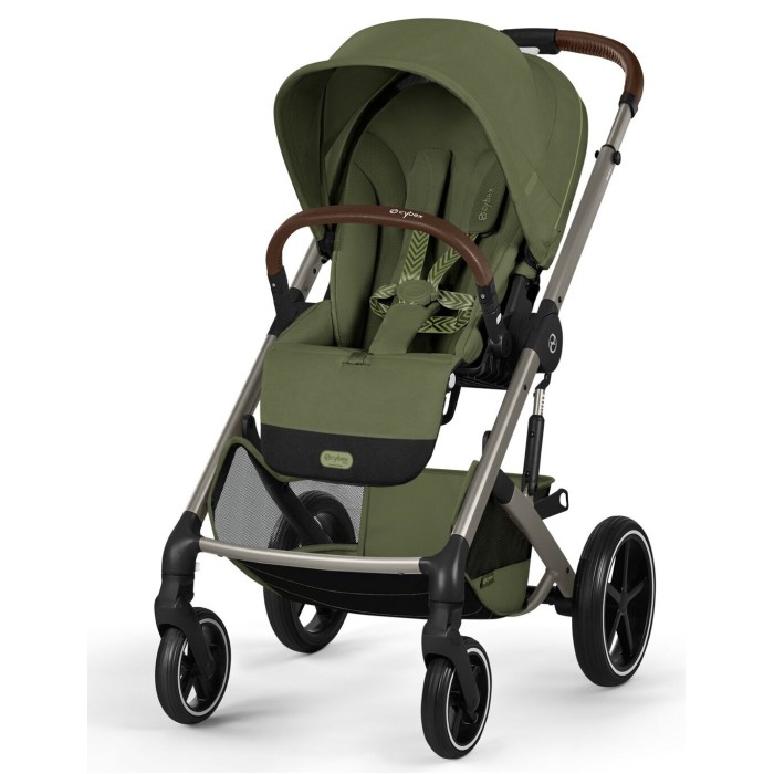 Коляска Cybex Balios S Lux Taupe 2 в 1 Moss Green (люлька складана)