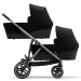 Stroller for twins Cybex Gazelle S Taupe 2 in 1 Deep Black