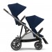 Stroller for twins Cybex Gazelle S Taupe Navy Blue