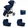 Коляска для двойни Cybex Gazelle S Taupe 2 в 1 Navy Blue
