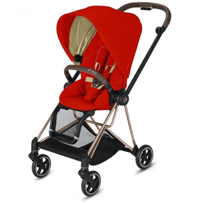 Прогулянкова коляска Cybex Mios Autumn Gold шасі Rosegold