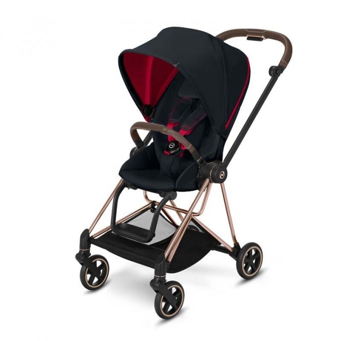 Прогулянкова коляска Cybex Mios Ferrari Black шасі Rose Gold