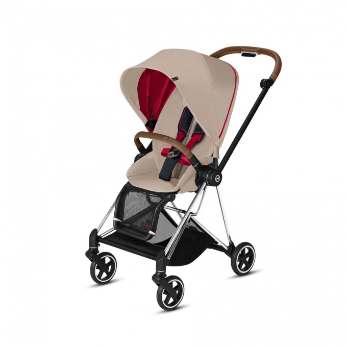 Прогулянкова коляска Cybex Mios Ferrari Silver шасі Chrome Brown