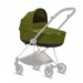 Stroller Cybex Mios 2 in 1 Khaki Green chassis Chrome Black