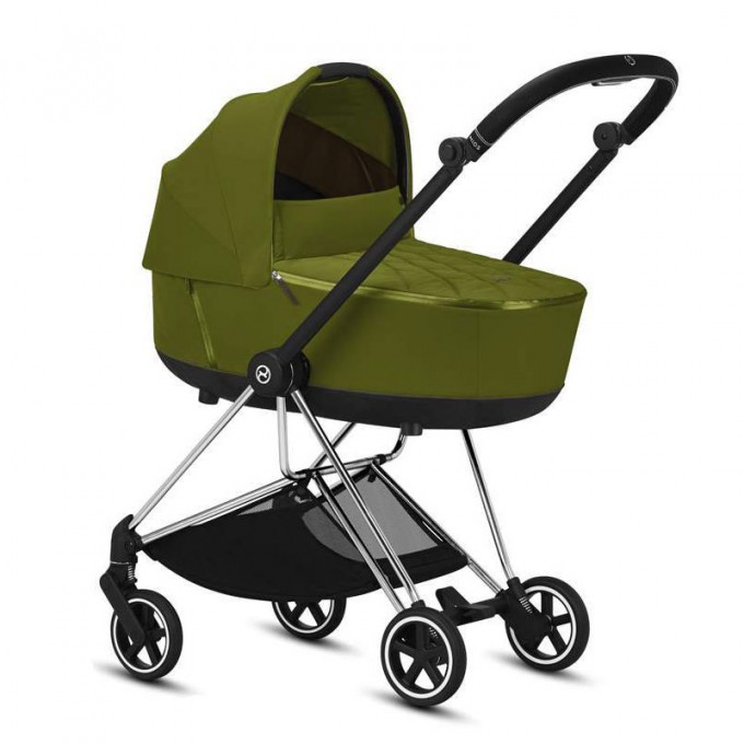 Stroller Cybex Mios 2 in 1 Khaki Green chassis Chrome Black