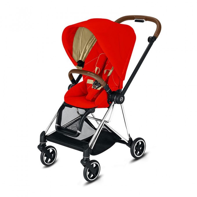 Stroller Cybex Mios Autumn Gold chassis Chrome Brown