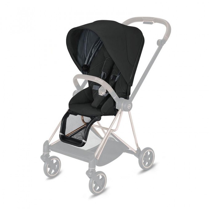 Stroller Cybex Mios Deep Black chassis Chrome Brown