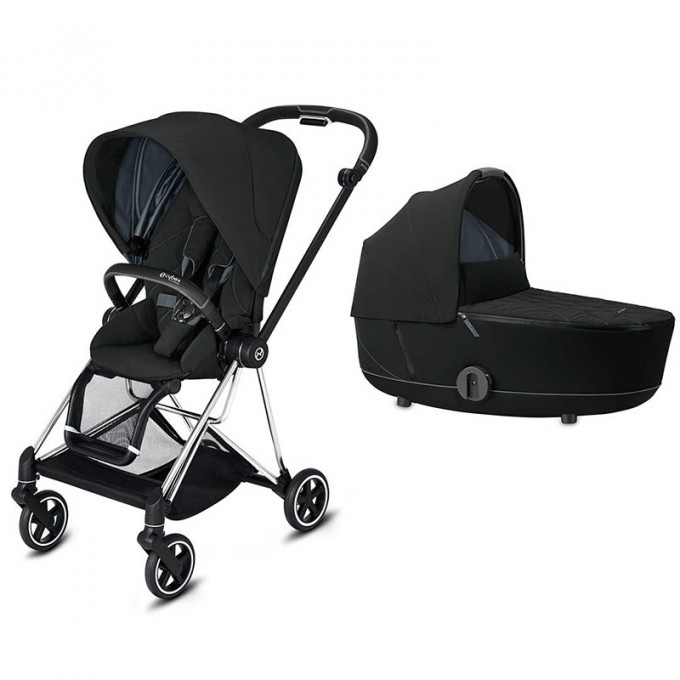 Stroller Cybex Mios 2 in 1 Deep Black chassis Chrome Black