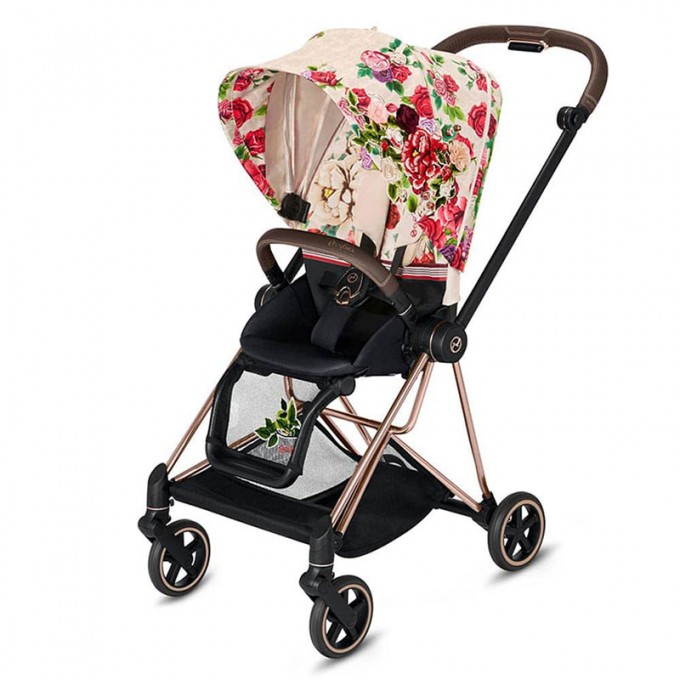 Stroller Cybex Mios 2 in 1 Blossom Light chassis Rosegold