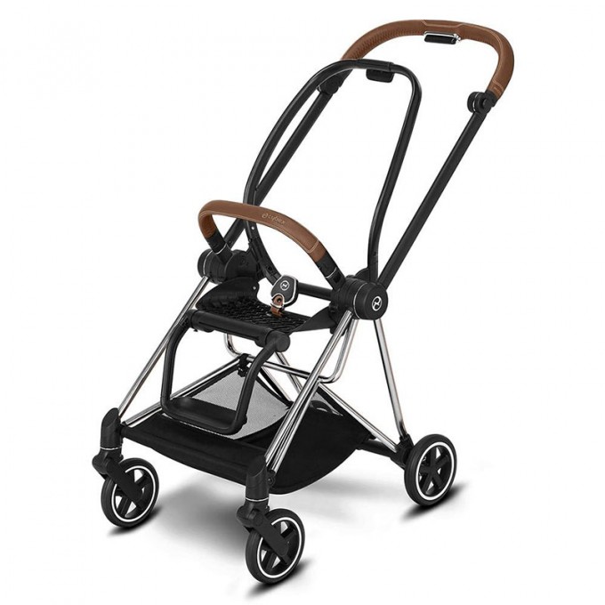 Stroller Cybex Mios Spring Blossom Dark chassis Chrome Brown