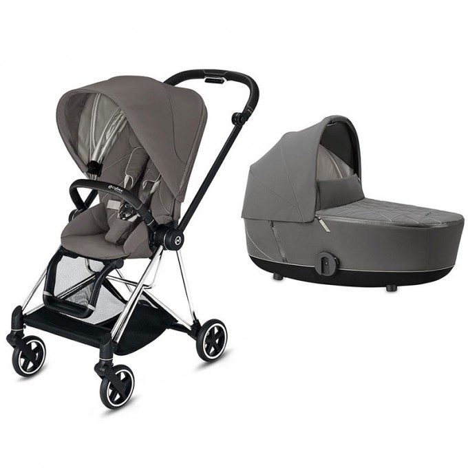 Stroller Cybex Mios 2 in 1 Soho Grey chassis Chrome Black