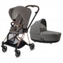 Коляска Cybex Mios 2 в 1 Soho Grey шасси Rosegold