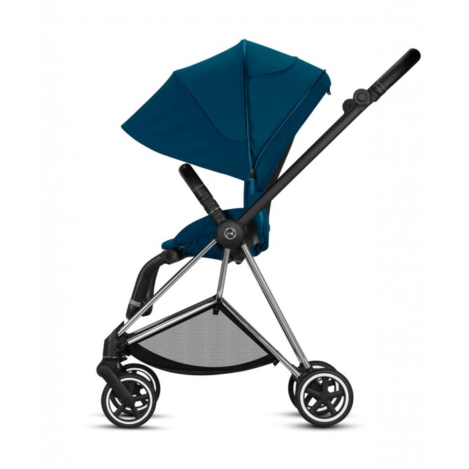 Stroller Cybex Mios 4.0 2 in 1 Mountain Blue chassis Chrome Black