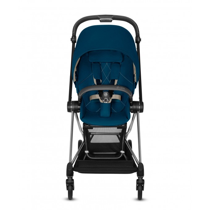 Stroller Cybex Mios 4.0 2 in 1 Mountain Blue chassis Chrome Black