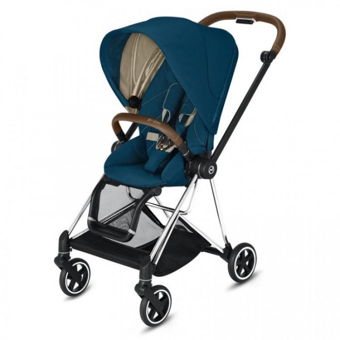 Stroller Cybex Mios Mountain Blue chassis Chrome Brown