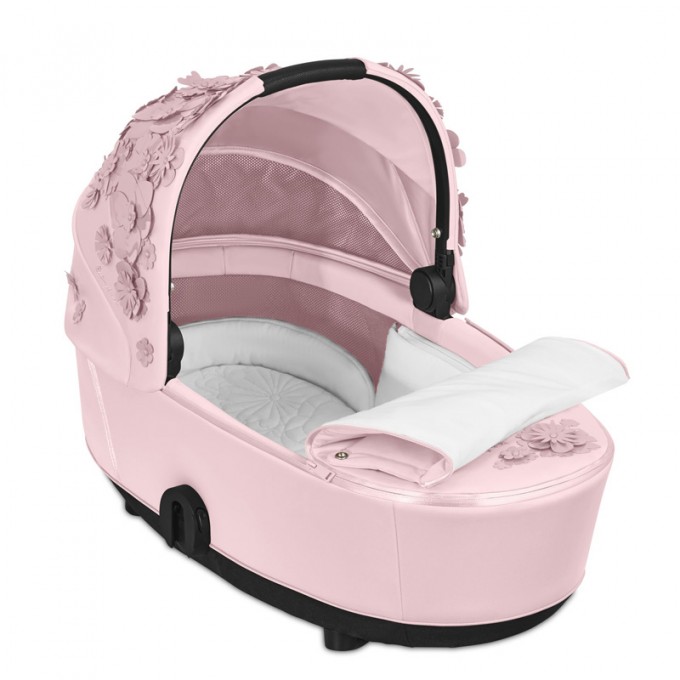 Stroller Cybex Mios 2 in 1 Simply Flowers Pink chassis Matt Black