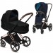 Cybex Priam 2 в 1 Deep Black navy шасси Rosegold