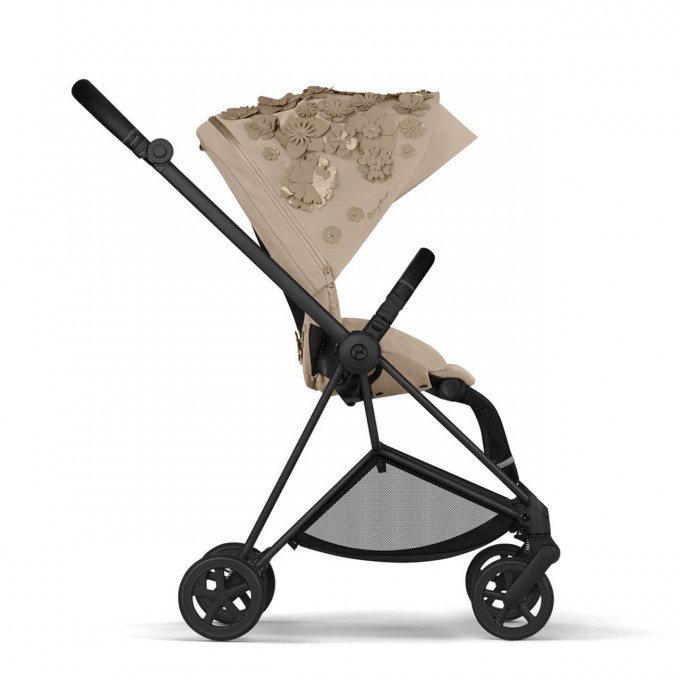 Прогулянкова коляска Cybex Mios Simply Flowers Beige шасі Matt Black