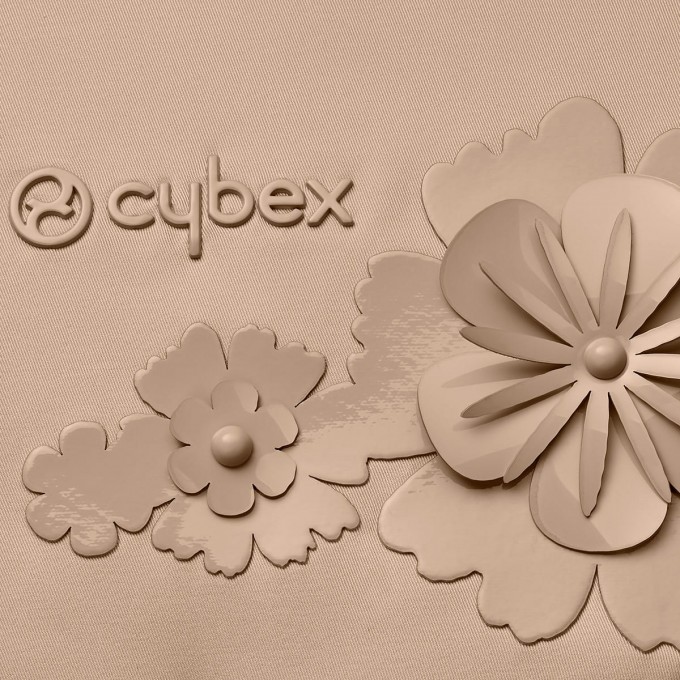 Коляска Cybex Mios 2 в 1 Simply Flowers Beige шасі rose gold