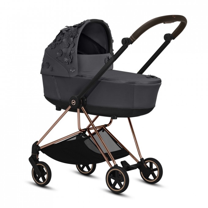 Stroller Cybex Mios 2 in 1 Simply Flowers Grey chassis rose gold