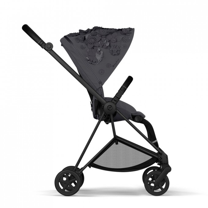 Прогулянкова коляска Cybex Mios Simply Flowers Grey шасі Matt Black