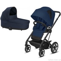 Cybex Talos S Lux 2 в 1 люлька Ocean Blue коляска Navy Blue