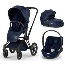 Cybex Priam 3 в 1 Rebellious Luxury Denim Blue 5.0 автокрісло Cloud T plus