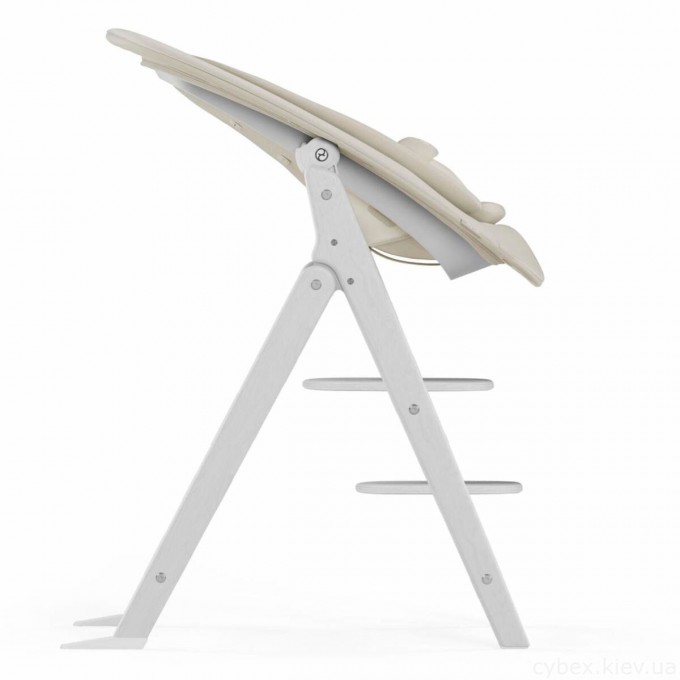 Cybex Click & Fold all white стульчик для кормления 4 в 1