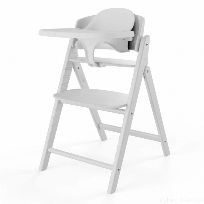 Cybex Click & Fold all white стульчик для кормления 4 в 1