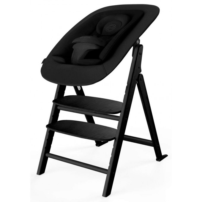 Cybex Click & Fold stunning black стульчик для кормления 4 в 1