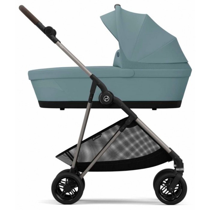 Коляска Cybex Melio 2 в 1 Carbon Magic Black Stormy Blue