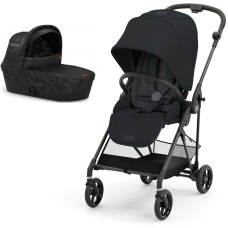 Stroller Cybex Melio 2 in 1 Carbon Magic Black Real Black