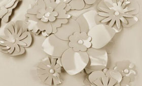 Simply Flowers Beige