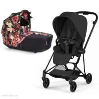 Cybex Mios люлька Blossom Dark 4.0 прогулянка Style Collection Sepia Black 5.0 коляска 2 в 1 шасі Matt Black