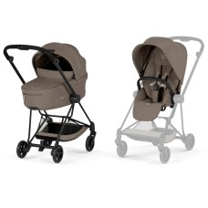 Cybex Mios Comfort 5.0 stroller 2 in 1 Coconut Brown chassis Matt Black