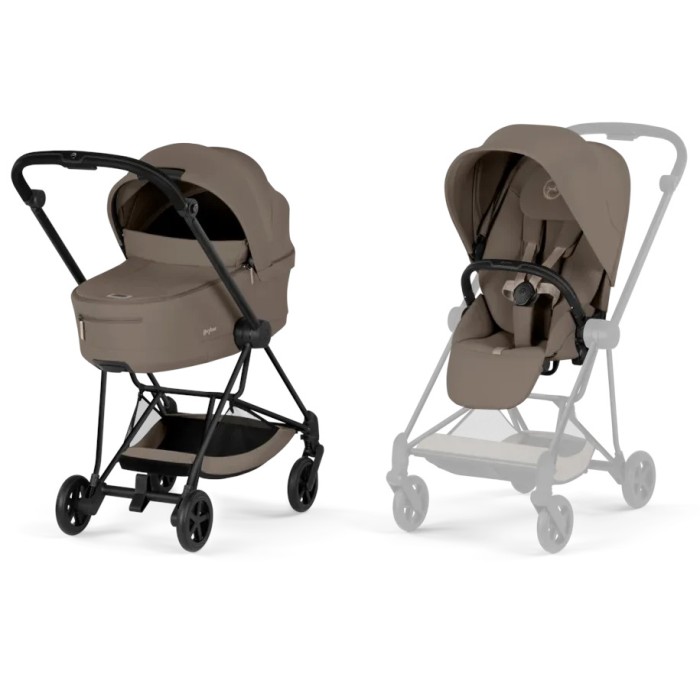 Cybex Mios Comfort 5.0 коляска 2 в 1 Coconut Brown шасі Matt Black