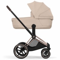 Cybex Priam Style Collection 5.0 люлька Cozy Beige + шасі Rosegold