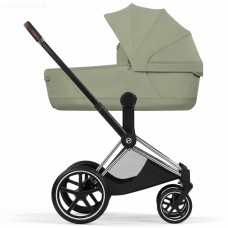 Cybex Priam Style Collection 5.0 carrycot Sage Green + Chrome chassis
