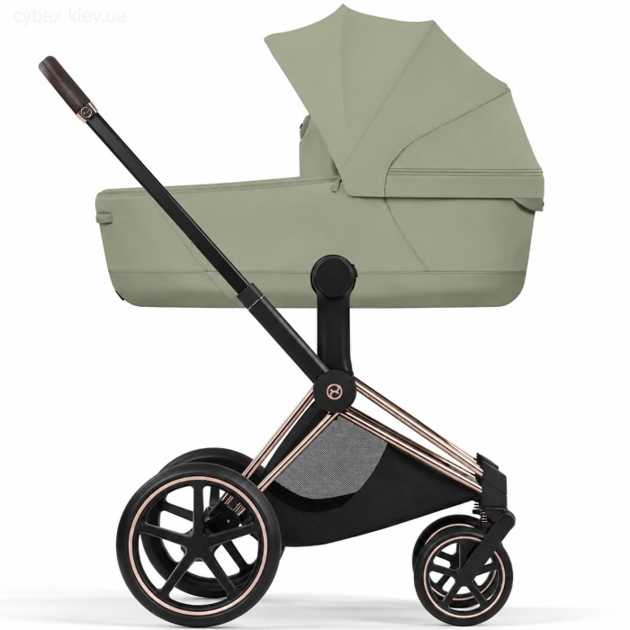 Cybex Priam Style Collection 5.0 люлька Sage Green + шасі Rosegold