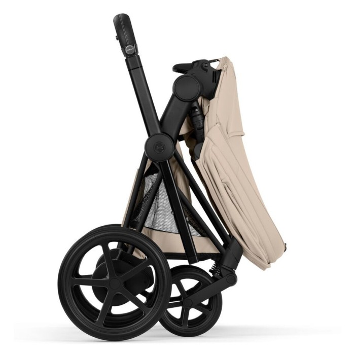Cybex e-Priam 2 in 1 Stroller сomfort сollection Cozy Beige Matt Black 5.0 сhassis with Electric Drive