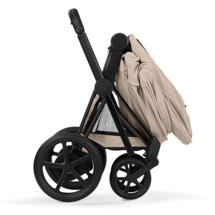 Cybex e-Priam 2 in 1 Stroller сomfort сollection Cozy Beige Matt Black 5.0 сhassis with Electric Drive