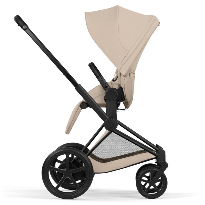 Cybex e-Priam 2 in 1 Stroller сomfort сollection Cozy Beige Matt Black 5.0 сhassis with Electric Drive
