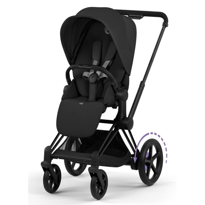 Cybex e-Priam 2 in 1 Stroller сomfort сollection Sepia Black Matt Black 5.0 сhassis with Electric Drive