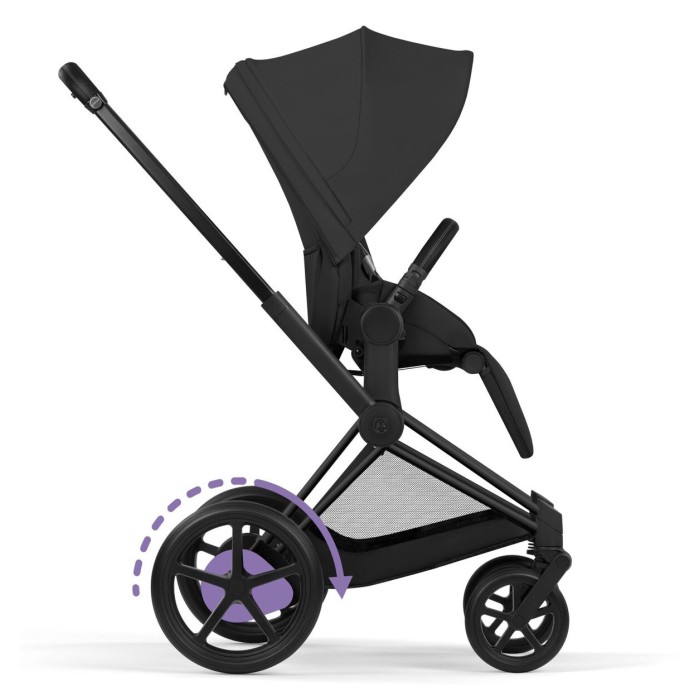 Cybex e-Priam 2 in 1 Stroller сomfort сollection Sepia Black Matt Black 5.0 сhassis with Electric Drive
